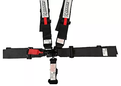 SFI Date 2026 Black 5 Point 3  Wide Safety Race Harness Seat Belt Kit SFI 16.1 • $79.99