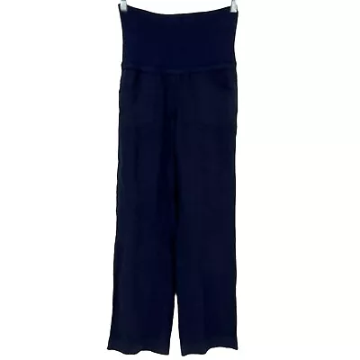 Athleta Maternity Linen Pants Navy Blue Size 2 • $9