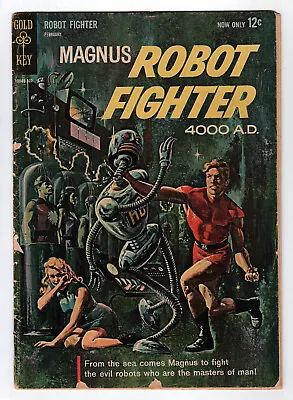 Gold Key 1963 MAGNUS ROBOT FIGHTER No. 1 Origin & 1st Appearance • $136