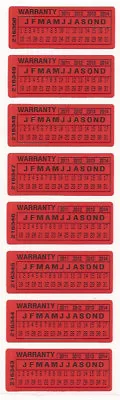 Service Warranty Security Labels Day Month Year Tamper Evident X 100 Stickers  • £12