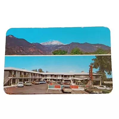 Postcard Redwing Motel Triple AAA Manitou Springs CO Pikes Peak Classic Cars MCM • $4.99