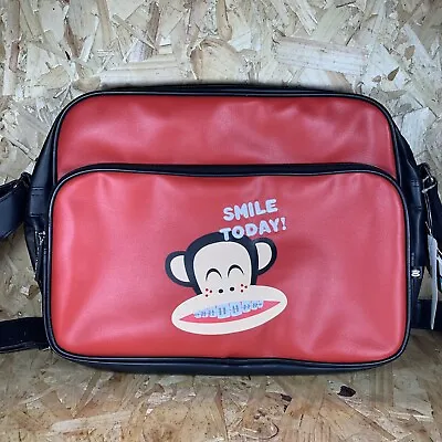 £12 • Buy Paul Frank Julius Messenger/Book Bag With Monkey - Red, Youth, New With Tags
