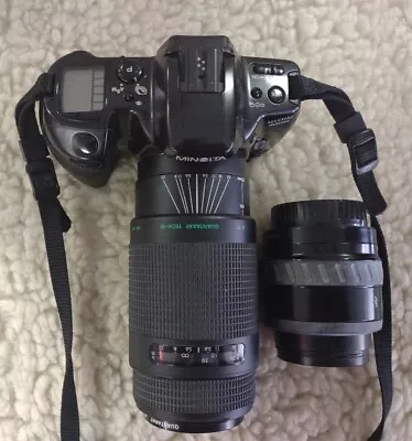 Minolta Maxxum 400si Camera Parts Or Repair +2 Lens-quantaray Tech-10+af 35-70 • $19.99