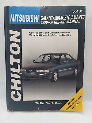 Mitsubishi Galant Mirage Diamante Repair Manual 1990-2000.  Book NO. 50450 • $12.59