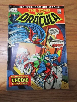 Vintage Marvel Comics The Tomb Of Dracula Vol. 1 No. 11 August 1973 Comic Book • $19.95