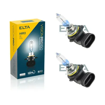 ELTA VisionPRO 150 - Upgrade 150% Brighter Headlight Bulbs (2) - HIR2 9012 PX22D • £21.95