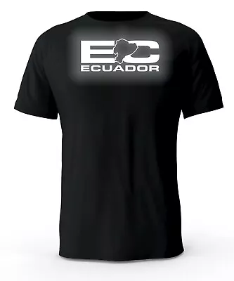 Ecuador EC Reflective Logo Black T-Shirt  • $14.99