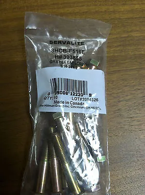 Hex Cap Screw Bolt 5/16-24 X 2  Grade 8 Zinc Plated Steel Pack Of 10 • $2.09