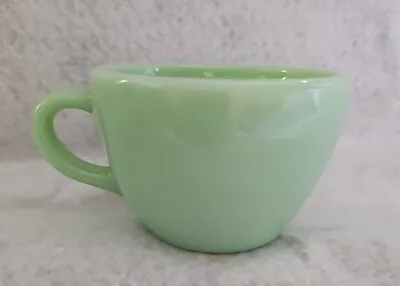 Vtg JADEITE Fire King Green Glass Restaurant Ware Coffee Mug Teacup C Handle • $37