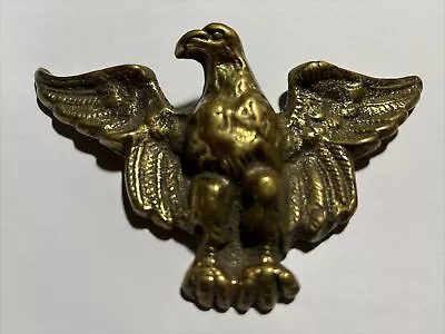 Vintage Made In England Eagle Brass Belt Buckle • $24