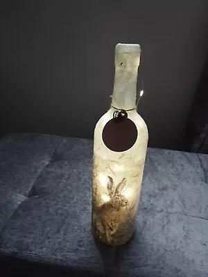 Hare Wine Bottle Lamp. Lights & Batteries Included. Stunning ❤️❤️❤️ • £14.99