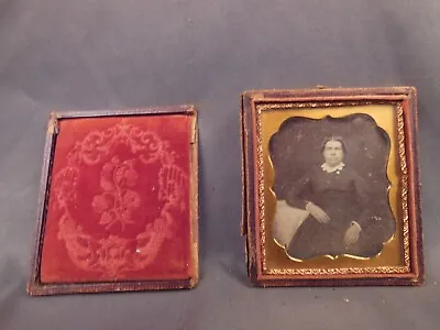 Sixth 1/6 Plate Daguerreotype Of Stout Woman (lot 149) • $49.99