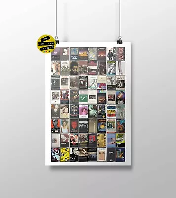 80's Music Poster Original Cassette Print 1980s 80s Theme 80s Party • £14.49