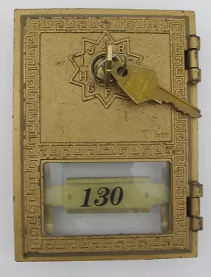 Vtg Salsbury Mailbox Brass Post Office Box Door W/ Keys Replacement Craft 130 • $35.99