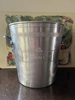 Pommery Reims-France Champagne  Aluminum Ice Bucket 8  Tall • £66.50