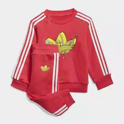 Adidas Baby Toddler Kids Tracksuit Jogging Bottoms Jacket Sweatpants Sweatshirt • £23.98