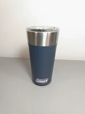 Coleman Brew Tumbler 20oz Blue Insulated Stainless Steel With Slider Lid • $24.99