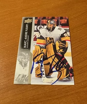 MARC-ANDRE FLEURY Autographed 2021-22 Upper Deck IP AUTO SIGNED • $39.99