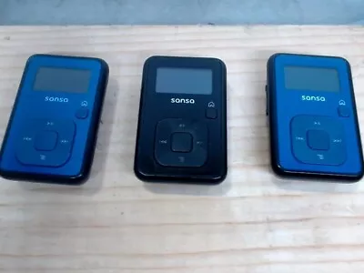 LOT OF 3 Sansa Clip+ Plus 4GB Mp3 Player LOT OF 3 • $35