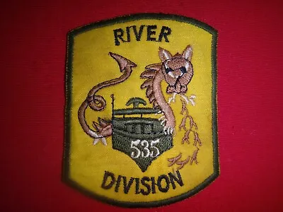 Vietnam War Patch US Navy RIVER DIVISION 535 Mekong Delta • $10.07