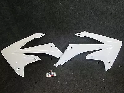 Honda CRF250 2010-2013 CRF450 2009-2012 New UFO White Radiator Shrouds CR3385 • $28.61