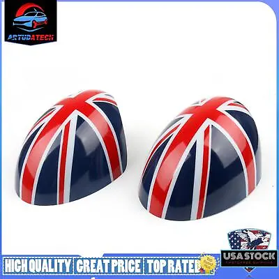 2xUnion Jack WING Mirror Covers Fit MINI Cooper R55 R56 R57 Power Fold Mirror EE • $32.71