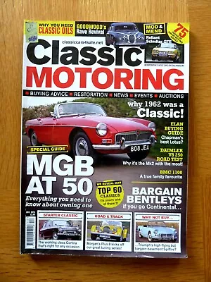 CLASSIC MOTORING Magazine -December 2012 MGB AT 50 • $7.46