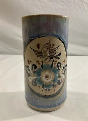 ART POTTERY  Vase Tonala Mexico Cylinder Vase  • $15