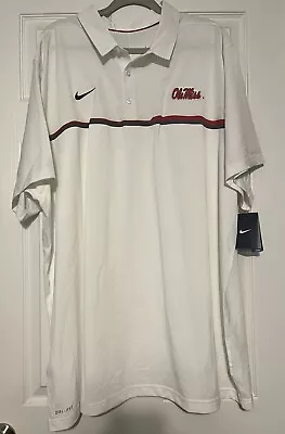 NWT Nike Dri Fit Ole Miss Short Sleeve Polo 4XL University Of Mississippi Rebels • $35.20