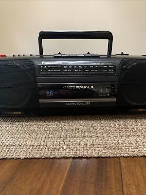 Vintage Panasonic AM/FM Radio Cassette Boombox RX-FS460 Portable Stereo *Tested* • $29.99