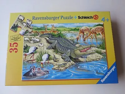 Ravensburger Puzzle 35 Piece Animals Alligator Hippo No. 091010 Ages 4+ • $10