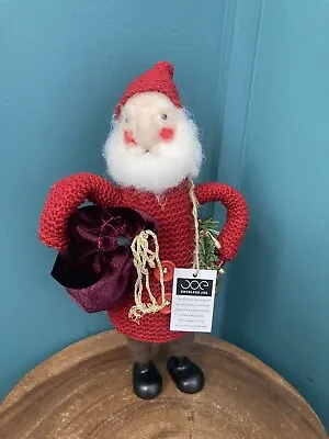 Handmade Santa With Sack Artisan Ornament Father Christmas Decoration • £10.99