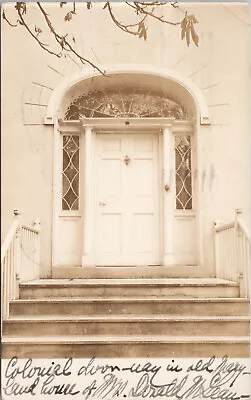 Maryland Colonial Doorway MD Real Photo Postcard RPPC • $8