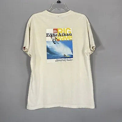 RARE Vintage Eddie Aikan Quicksilver Memorial Surfing Invitation T-Shirt Size M • $44.99