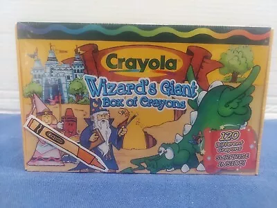 Vintage Sealed Crayola Wizards Giant Box Of Crayons 120 Different Crayons 1999 • $39