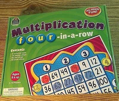 MULTIPLICATION FOUR-IN-A-ROW Math Game Teacher Created Resources 8+ Home School  • $13