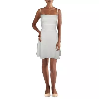 B. Smart Womens White Cotton Lace Mini Fit & Flare Dress Juniors 15 BHFO 4491 • $7.99