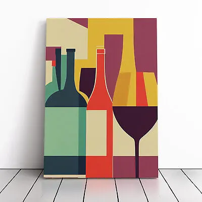 Retro Wine Art Vol.1 Canvas Wall Art Print Framed Picture Home Decor Living Room • $31.07