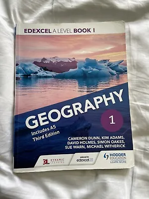 Geography A-Level Edexcel Textbook With Practise Questions • £8.50