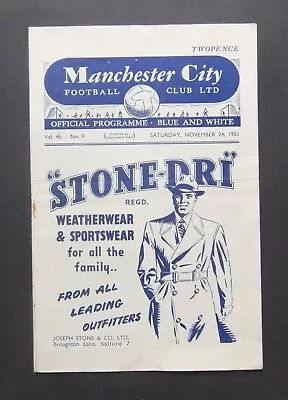 Manchester City V Newcastle United 1951/52 • £5