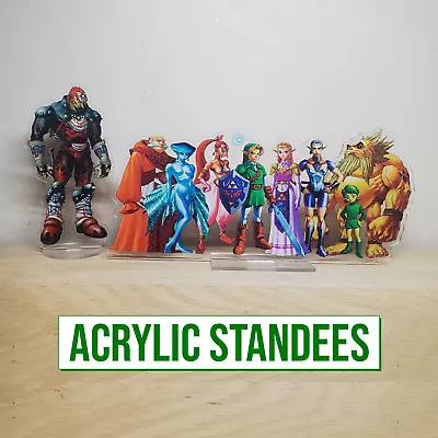 Zelda Acrylic Standee Link & 7 Sages + Ganondorf ▲ Ocarina Of Time ▲ Nintendo 64 • $16