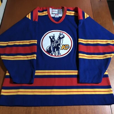 $190 • Buy CCM Kansas City Scouts NHL Hockey Jersey Vintage Blue Away Adult Men’s XL