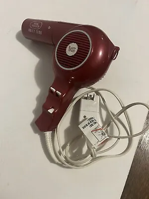 Vtg / Used / Vidal Sassoon / Quiet 1600 / Marroon Red / Blow Dryer / VS 507 B • $23.97