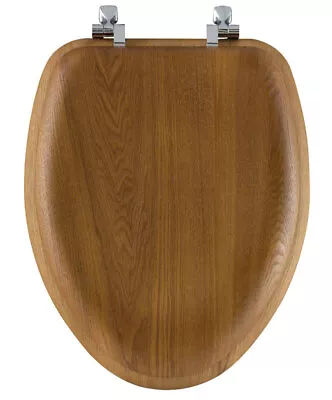 Bemis Mayfair Elongated Oak Wood Toilet Seat • $46.21