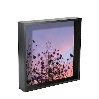 3D Deep Box Photo Frame Standing Hanging Craft Picture Frames 12 X 12  Black • £13