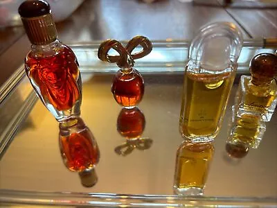 Vintage Miniature Mini Perfume Bottles Lot Of 4 Various Brands • $9.99