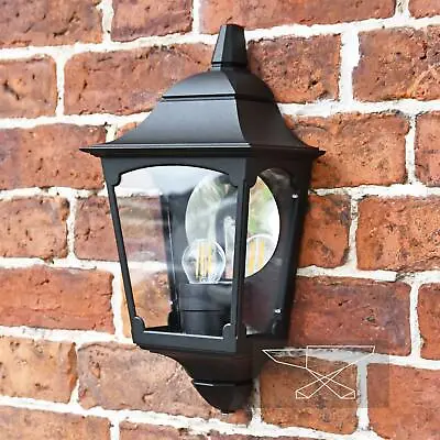 New  Tattershall Thorpe  Black Half Wall Lantern - 41cm • £140.99