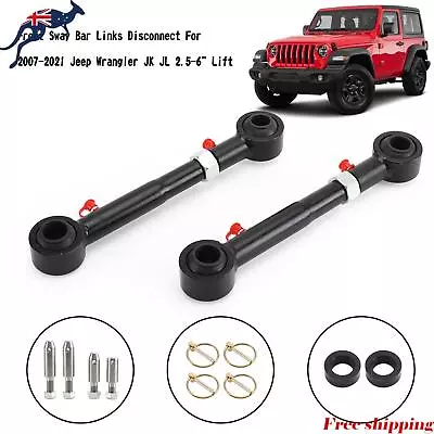 Front Sway Bar Links Disconnect For Jeep Wrangler JK JL 2.5-6”Lift 2007-2021 • $75.88