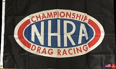 NHRA Drag Racing Flag Hot Rod Racing 3x5 Man Cave Banner National Association • $16.97