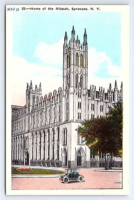 Postcard Home Of The Mizpah Inn First Baptist Church In Syracuse New York NY • $4.04